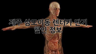 제주 삼도이동 렌터카 단기 할인 정보!